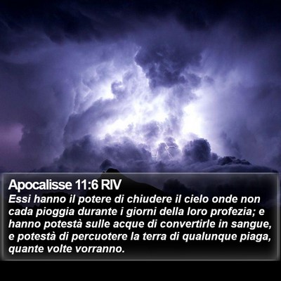 Apocalisse 11:6 RIV Bible Verse Image
