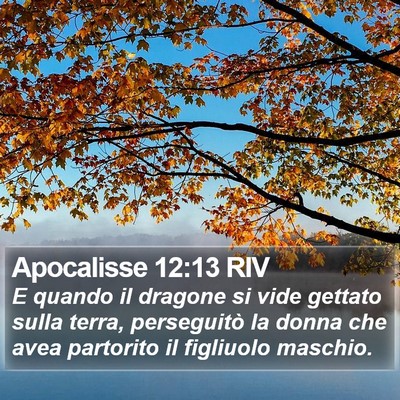 Apocalisse 12:13 RIV Bible Verse Image