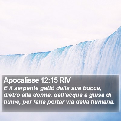 Apocalisse 12:15 RIV Bible Verse Image