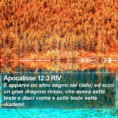 Apocalisse 12:3 RIV Bible Verse Image