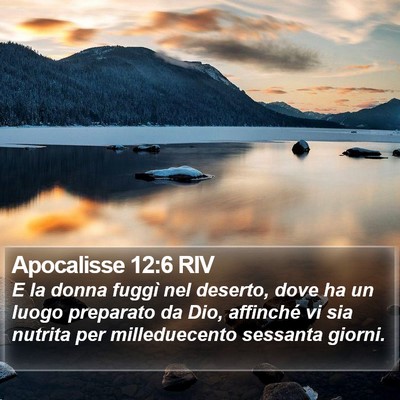 Apocalisse 12:6 RIV Bible Verse Image