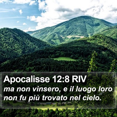 Apocalisse 12:8 RIV Bible Verse Image
