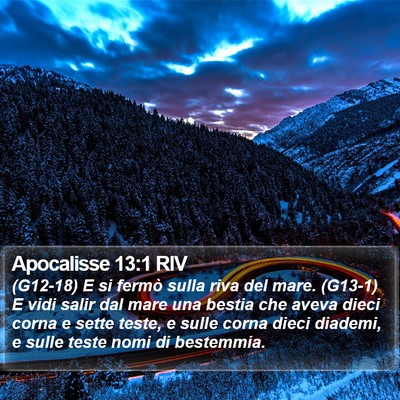 Apocalisse 13:1 RIV Bible Verse Image