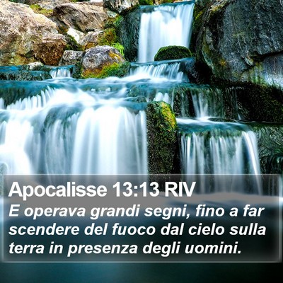 Apocalisse 13:13 RIV Bible Verse Image