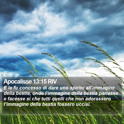 Apocalisse 13:15 RIV Bible Verse Image