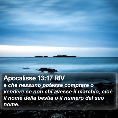 Apocalisse 13:17 RIV Bible Verse Image