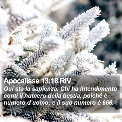 Apocalisse 13:18 RIV Bible Verse Image