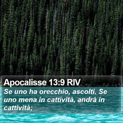 Apocalisse 13:9 RIV Bible Verse Image