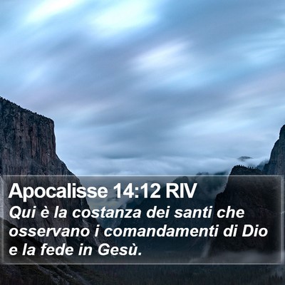 Apocalisse 14:12 RIV Bible Verse Image