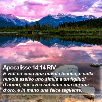 Apocalisse 14:14 RIV Bible Verse Image