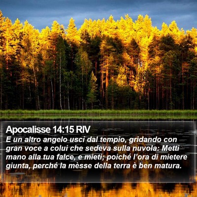 Apocalisse 14:15 RIV Bible Verse Image