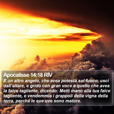Apocalisse 14:18 RIV Bible Verse Image