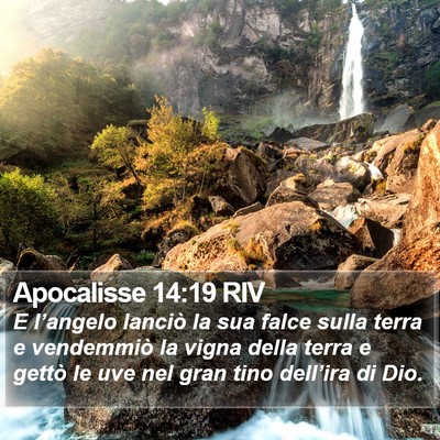 Apocalisse 14:19 RIV Bible Verse Image