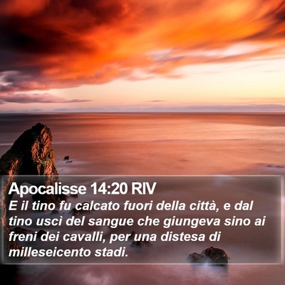 Apocalisse 14:20 RIV Bible Verse Image