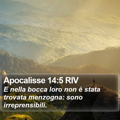 Apocalisse 14:5 RIV Bible Verse Image