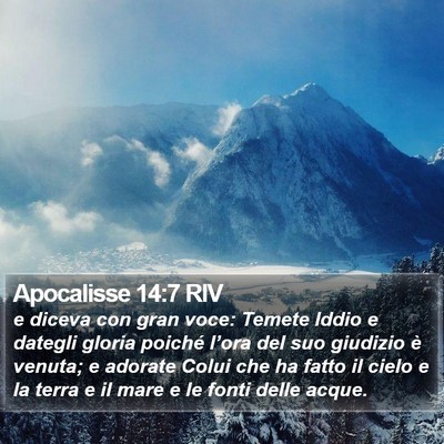 Apocalisse 14:7 RIV Bible Verse Image