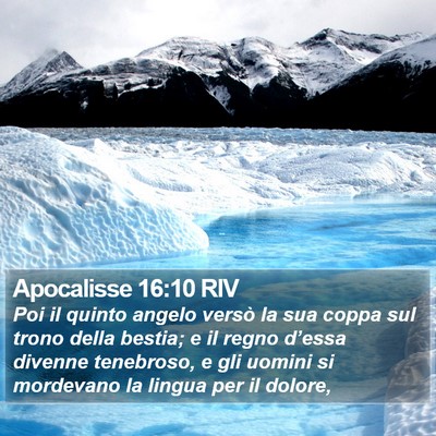 Apocalisse 16:10 RIV Bible Verse Image