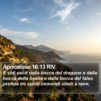 Apocalisse 16:13 RIV Bible Verse Image