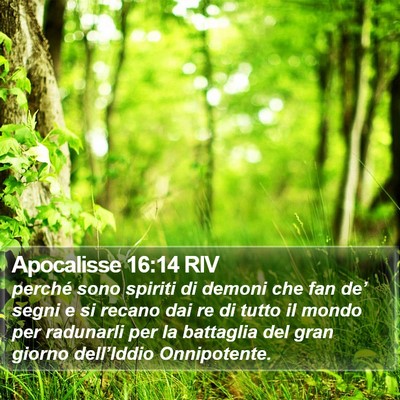 Apocalisse 16:14 RIV Bible Verse Image