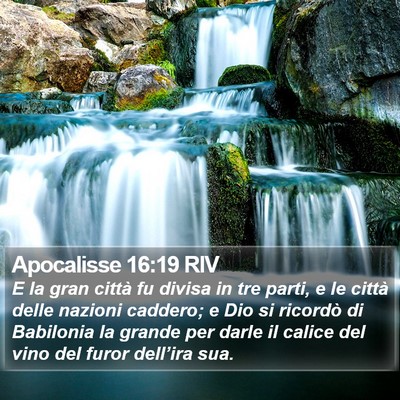Apocalisse 16:19 RIV Bible Verse Image