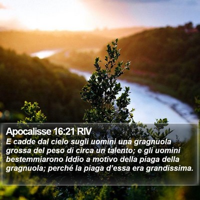 Apocalisse 16:21 RIV Bible Verse Image