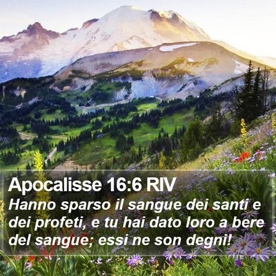 Apocalisse 16:6 RIV Bible Verse Image