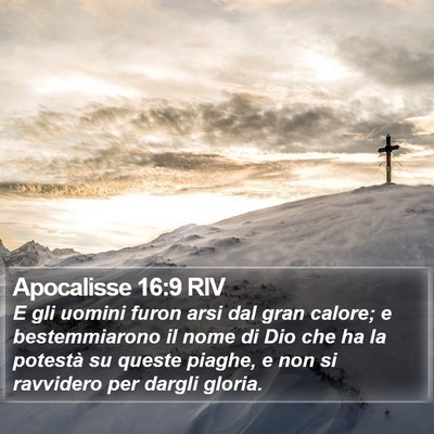 Apocalisse 16:9 RIV Bible Verse Image