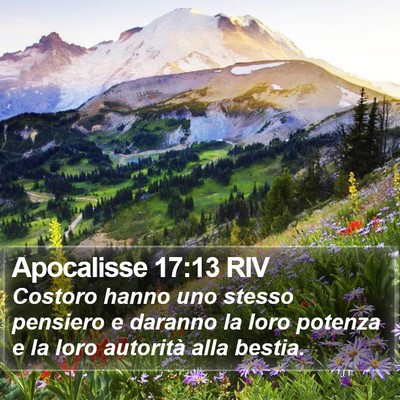 Apocalisse 17:13 RIV Bible Verse Image