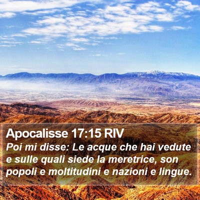 Apocalisse 17:15 RIV Bible Verse Image