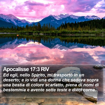 Apocalisse 17:3 RIV Bible Verse Image