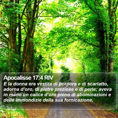 Apocalisse 17:4 RIV Bible Verse Image
