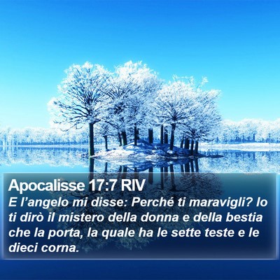 Apocalisse 17:7 RIV Bible Verse Image