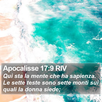 Apocalisse 17:9 RIV Bible Verse Image