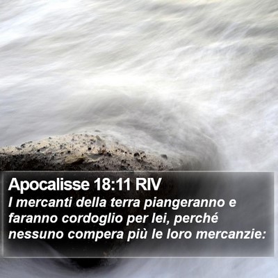 Apocalisse 18:11 RIV Bible Verse Image