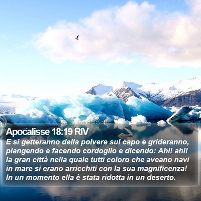Apocalisse 18:19 RIV Bible Verse Image