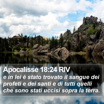 Apocalisse 18:24 RIV Bible Verse Image