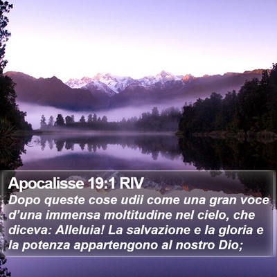 Apocalisse 19:1 RIV Bible Verse Image