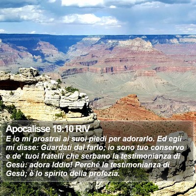 Apocalisse 19:10 RIV Bible Verse Image