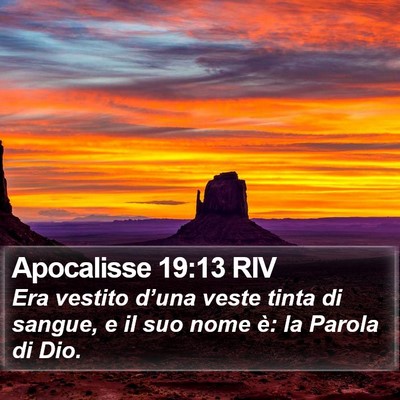 Apocalisse 19:13 RIV Bible Verse Image