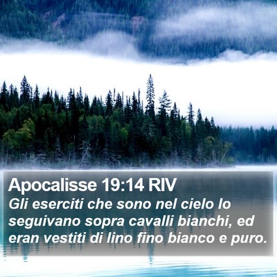 Apocalisse 19:14 RIV Bible Verse Image