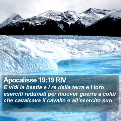 Apocalisse 19:19 RIV Bible Verse Image