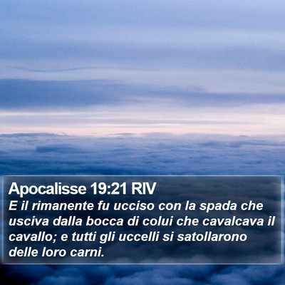 Apocalisse 19:21 RIV Bible Verse Image