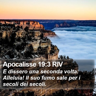 Apocalisse 19:3 RIV Bible Verse Image