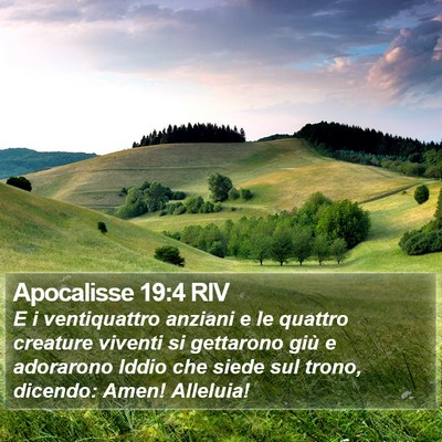 Apocalisse 19:4 RIV Bible Verse Image