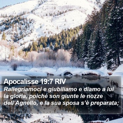 Apocalisse 19:7 RIV Bible Verse Image