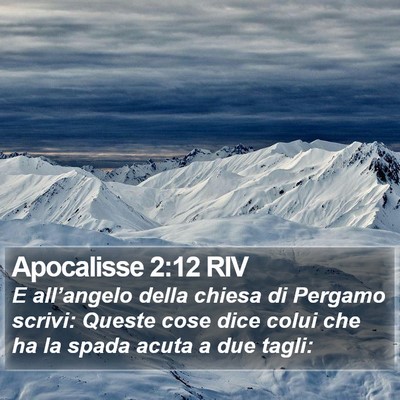 Apocalisse 2:12 RIV Bible Verse Image