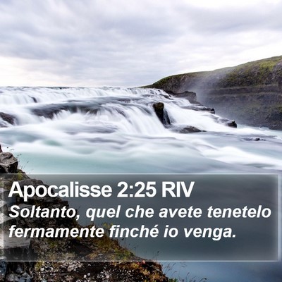 Apocalisse 2:25 RIV Bible Verse Image