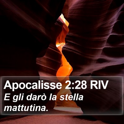 Apocalisse 2:28 RIV Bible Verse Image