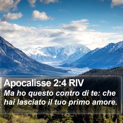 Apocalisse 2:4 RIV Bible Verse Image