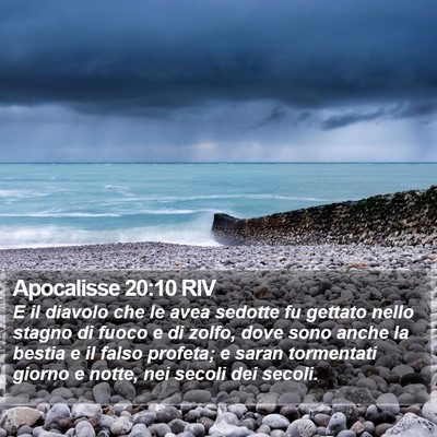 Apocalisse 20:10 RIV Bible Verse Image